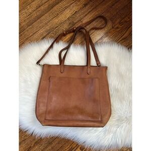 Madewell Brown Leather Tote Bag